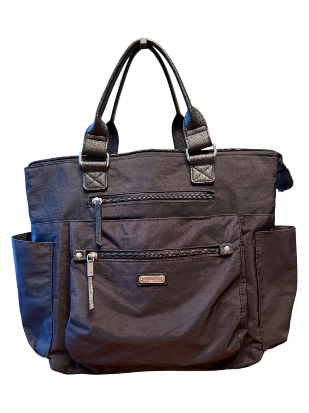 Baggallini 3 in 1 Convertible Crossbody Tote Backpack - Black